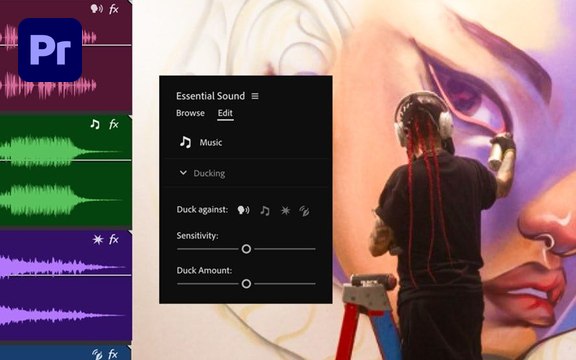 Premiere Essential Sound panel